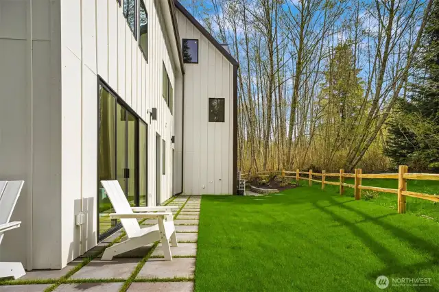 Even during fall and winter season, the home enjoys fabulous light. Outlets have been wired and placed above the sliding doors should the new owner wish to install retractable awnings.