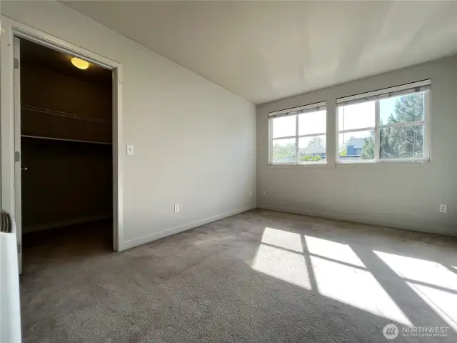 Bedroom 1 with walk-in closet