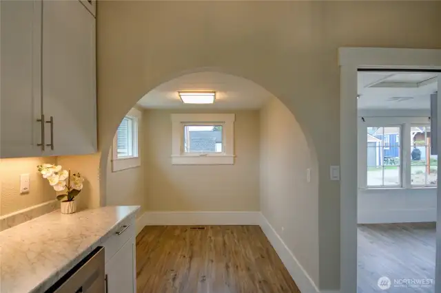 Kitchen and dining area