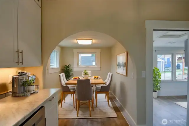 Dining area-Virtually staged