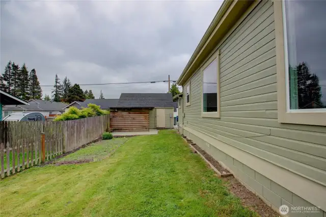 West side yard