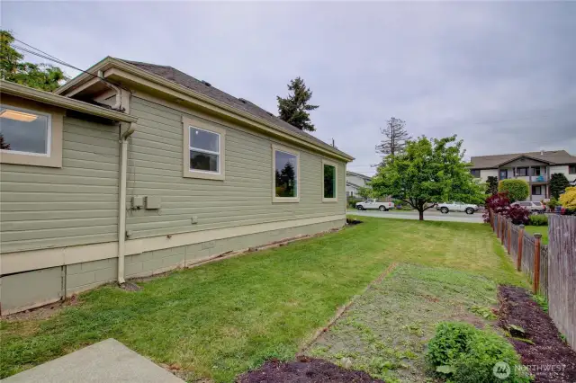 West side yard