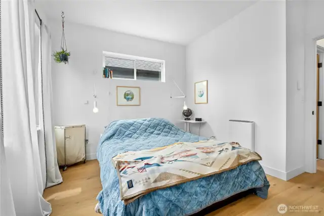 Perfectly sized primary bedroom for comfort and livability.