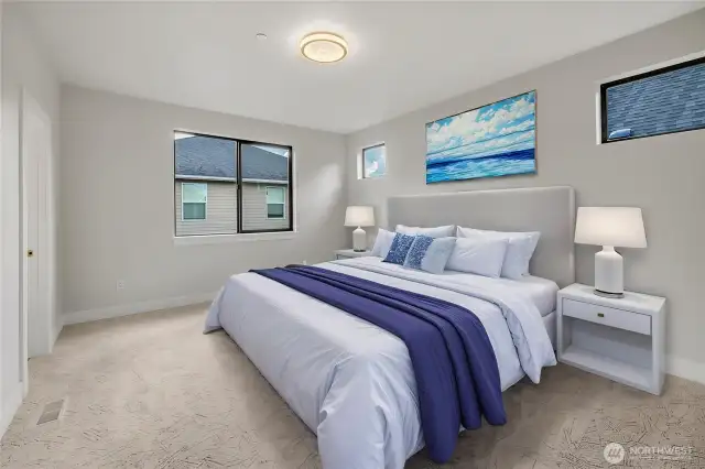 Big & Bright bedrooms! (primary)(Photos from lot 9B, digitally staged)