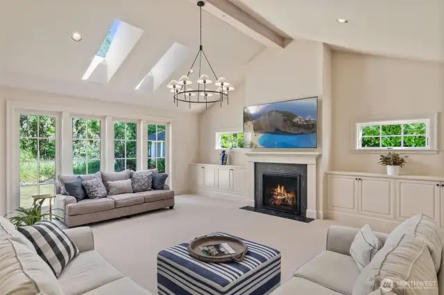 Expansive family room designed for gatherings.