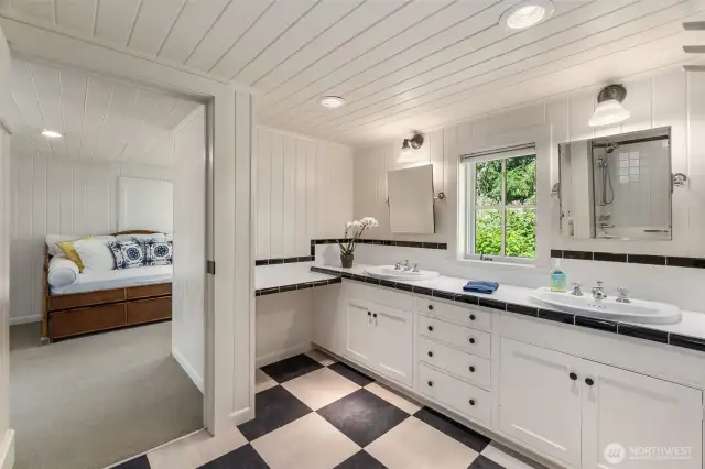 Second of two bathrooms located in the east wing.