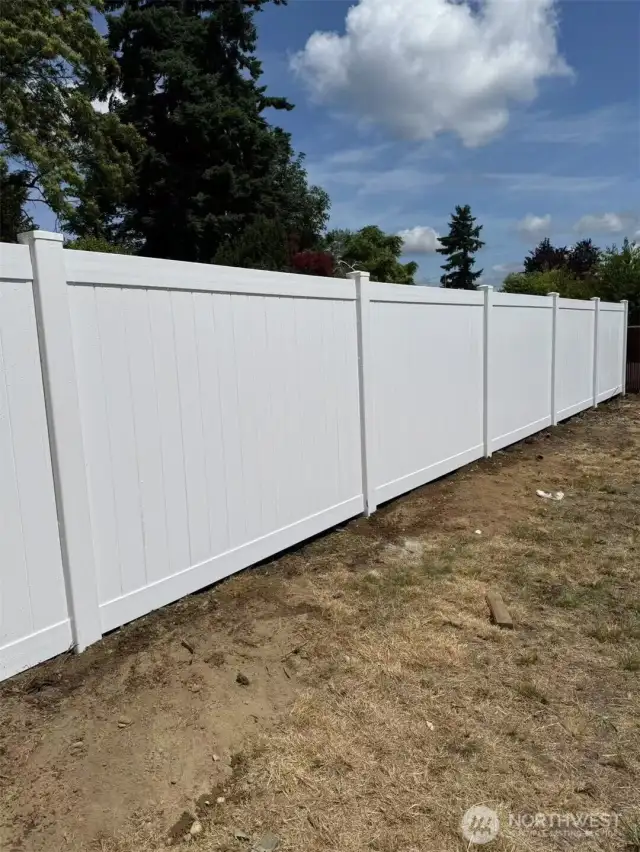 Fence at backyard