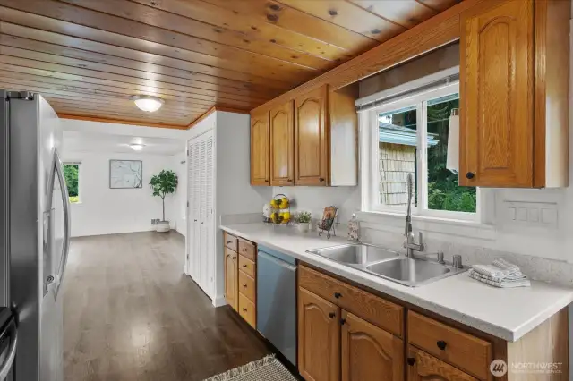 Kitchen Flows to Dining Area and 2nd Living Room