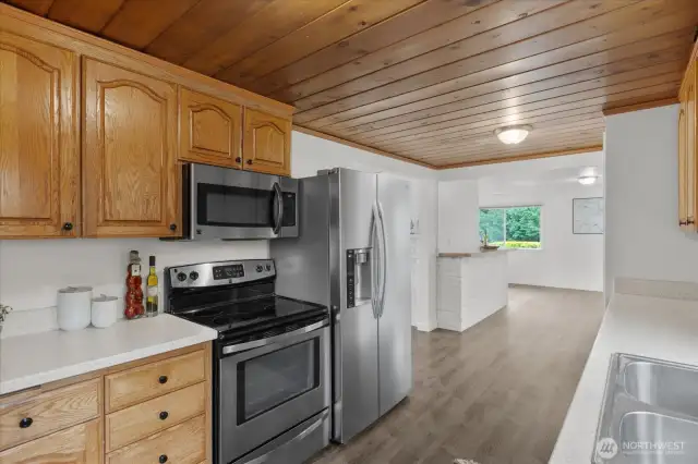 Kitchen Looking towards Dining area.