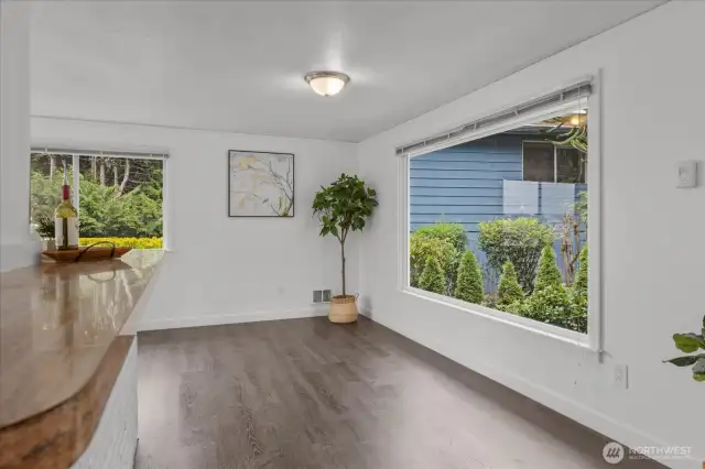 Dining Area. Large Windows allow plenty of light