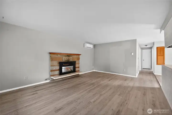New flooring and baseboards