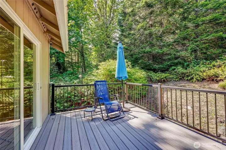 back deck to enjoy and relax