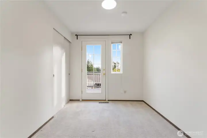 Second floor bedroom2 with deck access
