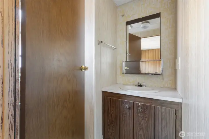 half bath off primary