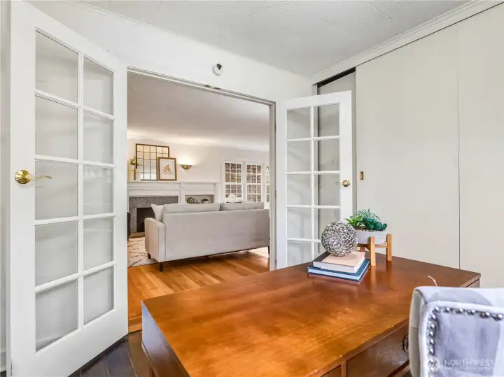 main floor bedroom/office