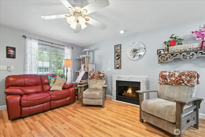 Living Room with Gas Fireplace
