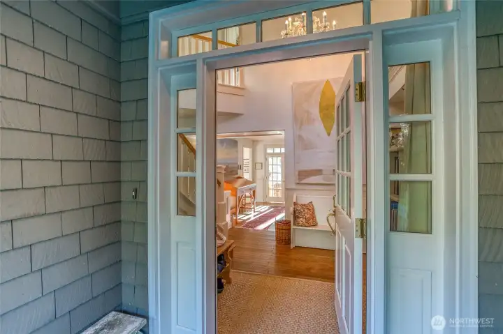 Front door to your retreat