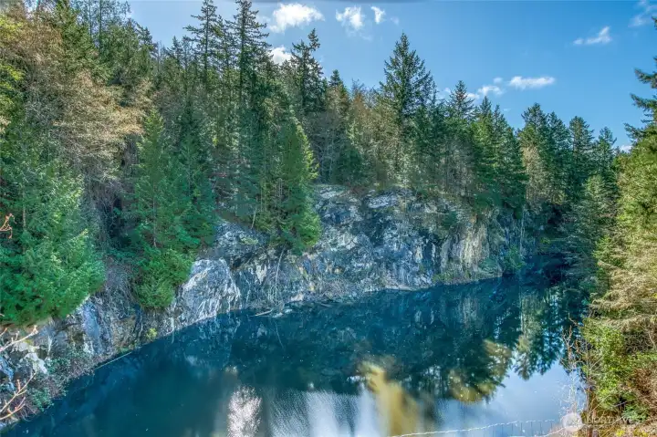 Stunning rock quarry