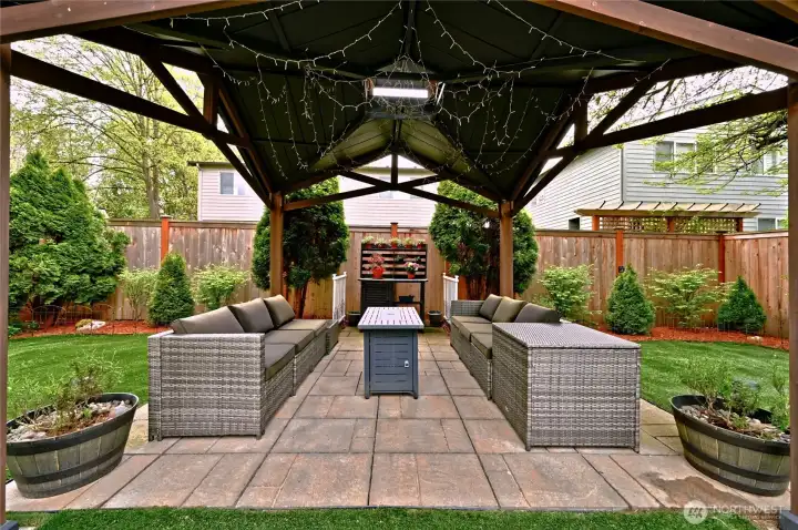 Cozy gas firepit for relaxing evenings outdoors