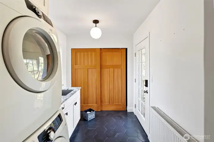 Utility/Mud room off back entry