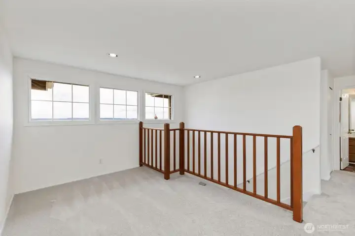 Upstairs loft area