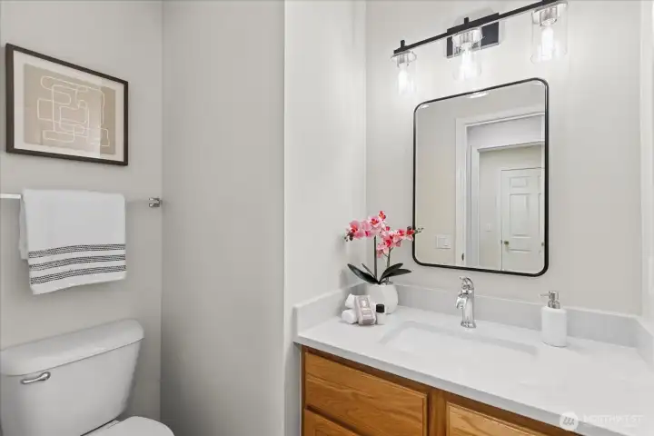 1/2 bath downstairs