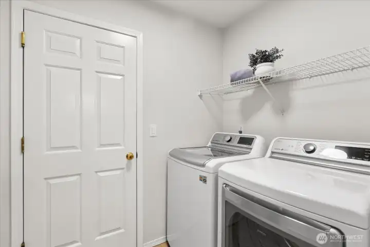 Laundry room, leading into Garage