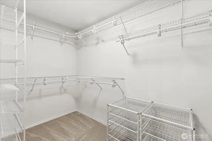 Primary Walk in closet off bathroom
