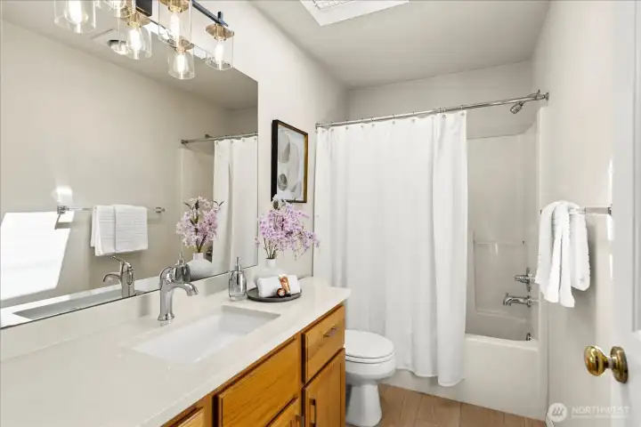 Updated full hallway bathroom