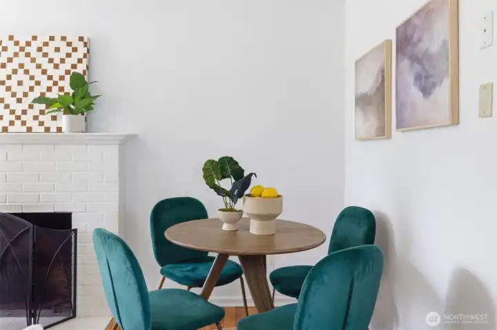 Dining space. Dining space.