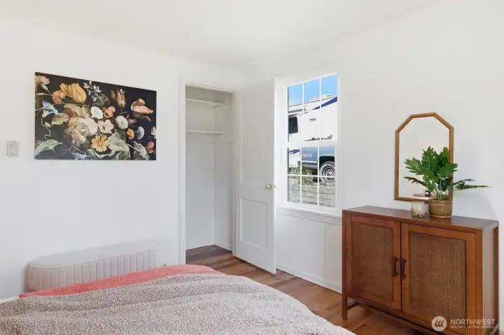 Good sized closet in this bedroom. Good sized closet in this bedroom.