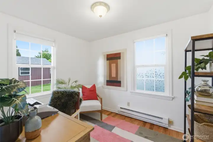 This second bedroom is on the back of the home. This second bedroom is on the back of the home.