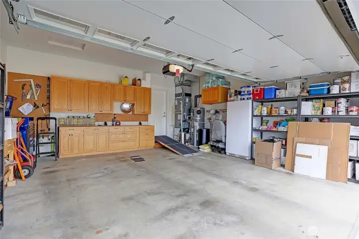 Tons of storage & hobby space in the 2-car garage.