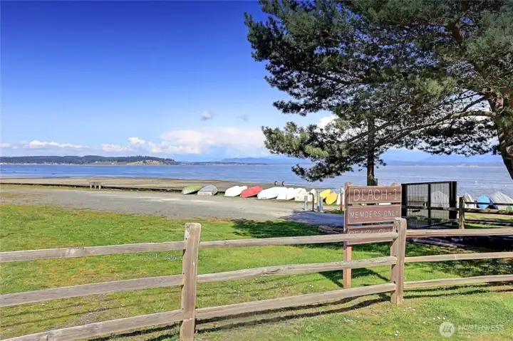 One of 3 private community beaches.