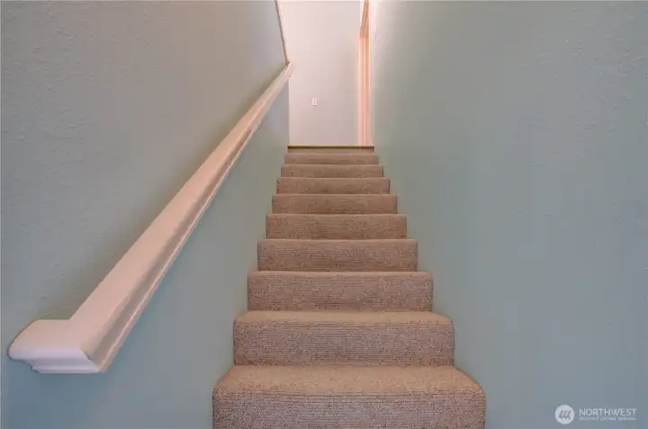 Stairs to the primary suite