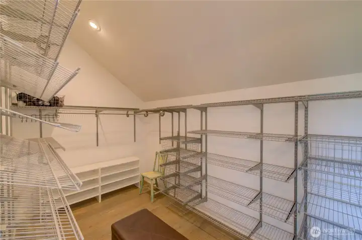Primary walk in closet