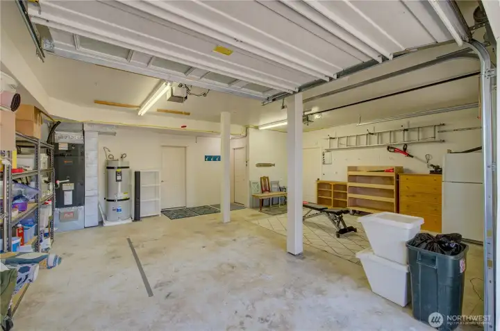 Over sized 2 car garage