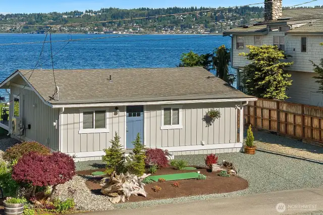 Waterfront getaway home.