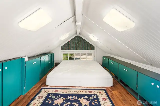 Sleeping loft in the Roost.