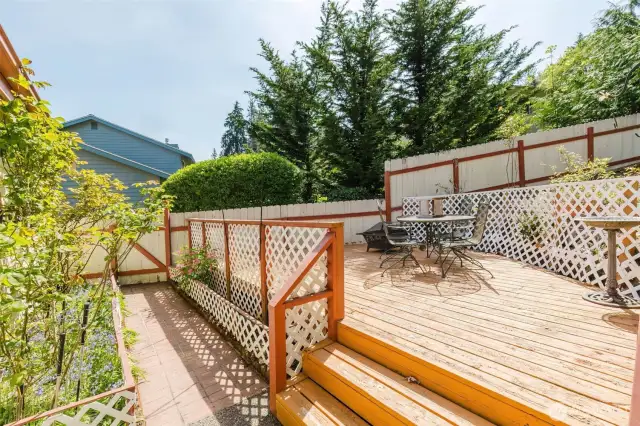 large deck area