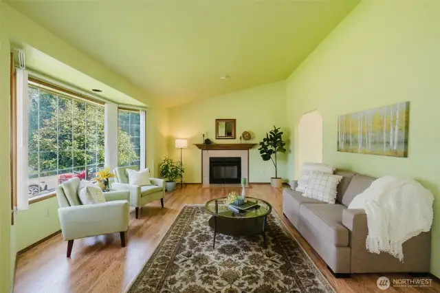 Large window brings in a ton of light.