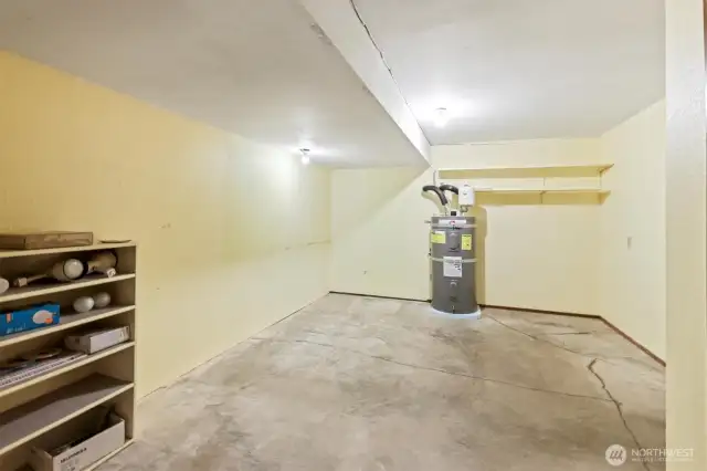 Great storage room downstairs!