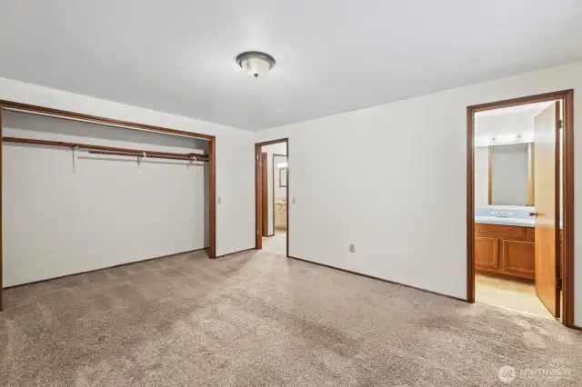 What a spacious primary bedroom!