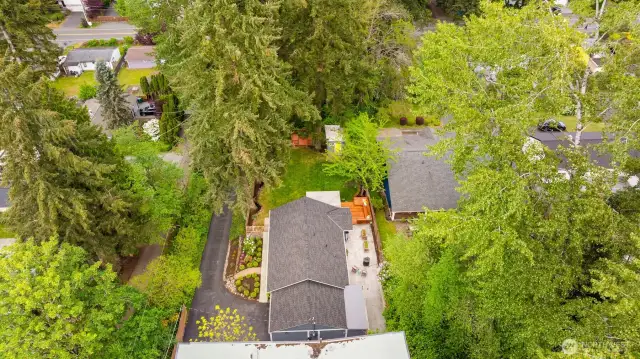 Quiet location off the street with private driveway and ample off-street parking.
