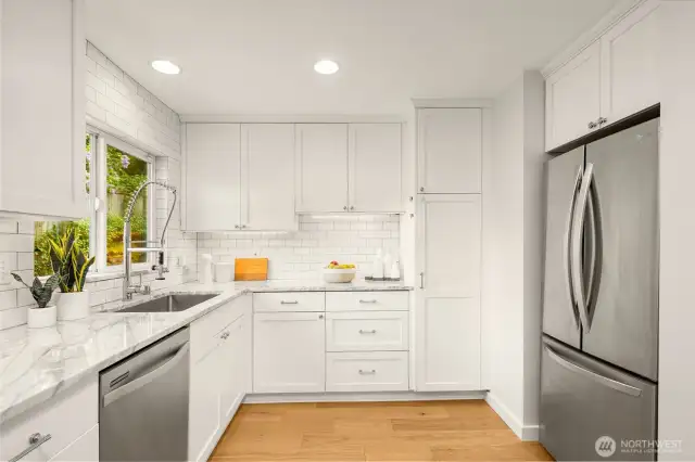 Slab marble counters