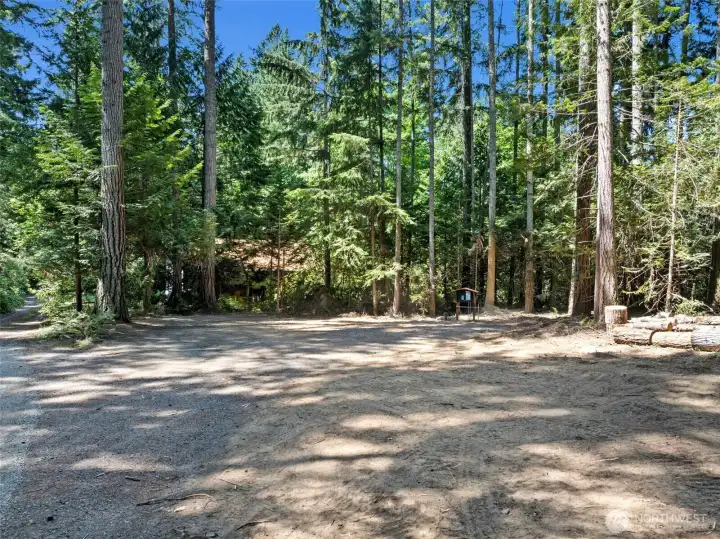 Building site from driveway