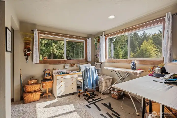 2nd bedroom being used as sewing room