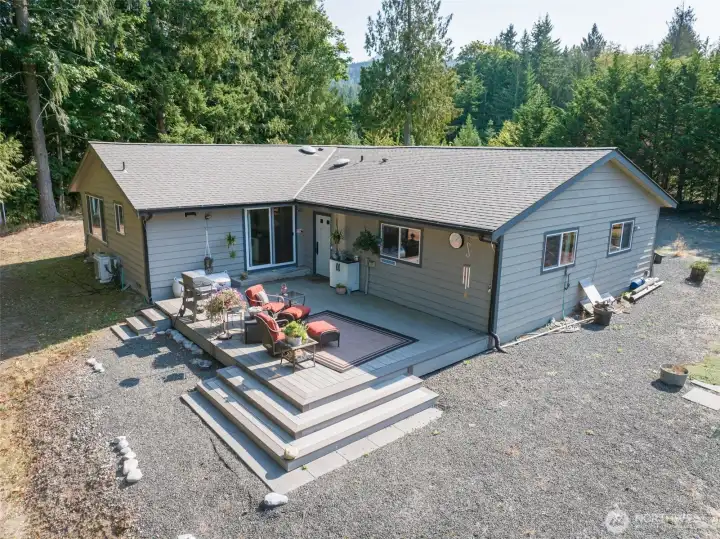 Private back deck