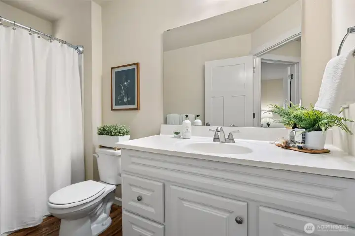 Full bath on lower level