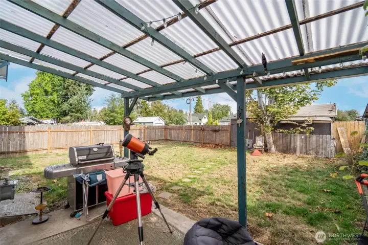 Covered patio